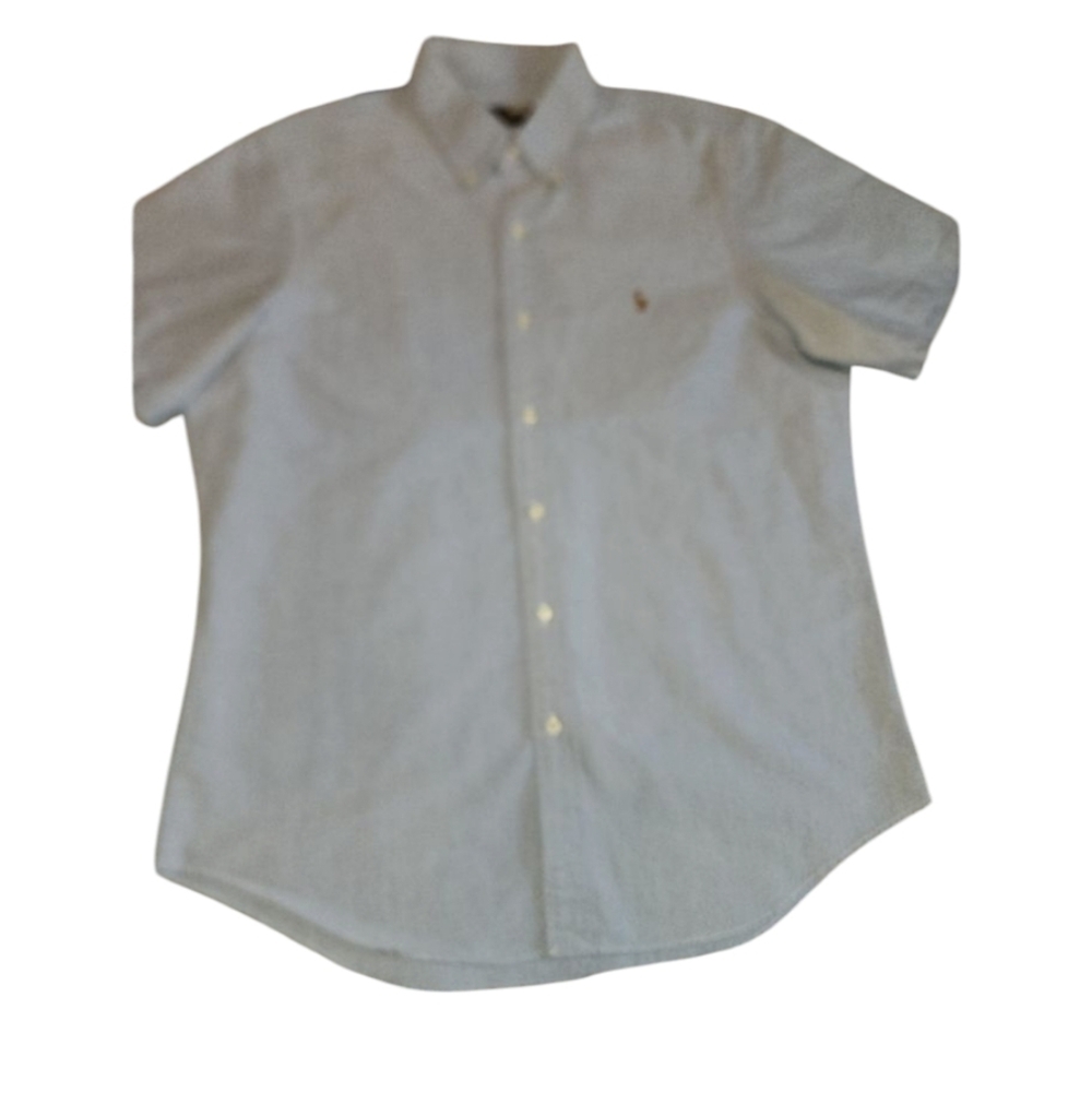 Preowned Ralph Lauren Large blue button down LS shirt
